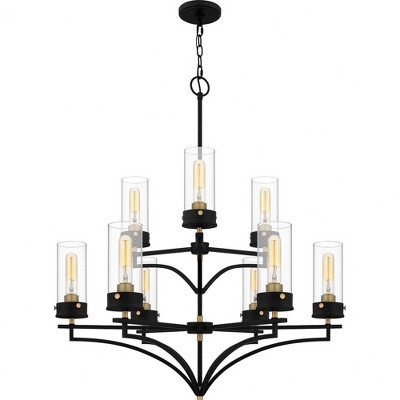 Quoizel Lighting Hillside 9 - Light Chandelier in  Matte Black