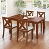 Tangkula Wooden Dining Chair Set of 4 w/Acacia Wood Legs Padded Seat Curved Back - 2 of 4