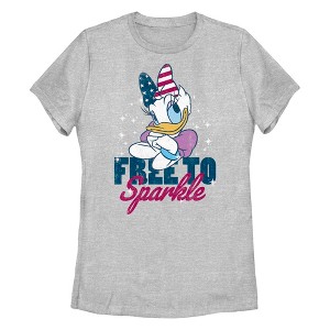 Women's Mickey & Friends Mickey and Friends Daisy Free to Sparkle T-Shirt - 1 of 4