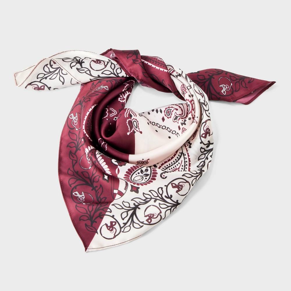 Game Day Two Tone Bandana Scarf - Wild Fable™ Dark Red