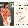 LA LEELA Women's Casual Beach Hawaiian Blouses Shirt Hawaii Blouse Short Sleeve Dress Tops Tee Button Down Summer Shirts for Women - 4 of 4