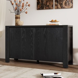 Sideboard Buffet Cabinets,4-Door Retro Wood Sideboard Cabinet With Adjustable Shelves,Sideboard Buffet Cabinet For Dining Room-Cuddlewood - 1 of 4