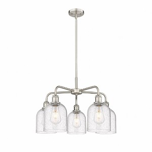 Bella - 5 Light Stem Hung Chandelier In Industrial Style-15 Inches Tall and 23.5 Inches Wide - 1 of 1