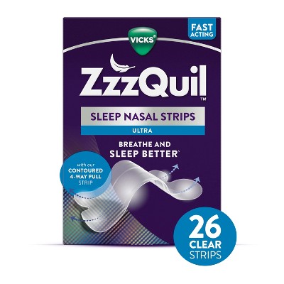 ZzzQuil Sleep Nasal Strips Clear Ultra 26ct