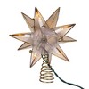 Kurt Adler 10-Light LED 15-Point Gold Sputnik Capiz Tree Topper - 3 of 4
