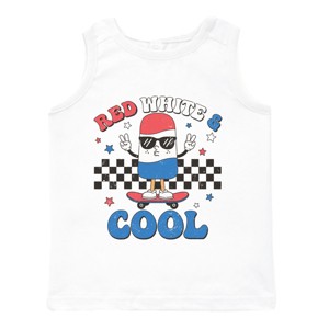 The Juniper Shop Red White and Cool Popsicle Toddler Tank - 1 of 4