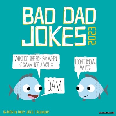 willow-creek-press-2023-wall-calendar-bad-dad-jokes-target