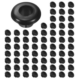 Unique Bargains Rubber Corrosion-Resistant Snap-in Locking Hole Plugs Black - 1 of 4