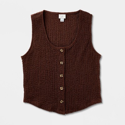 Women's Crinkle Vest - A New Day' - image 4