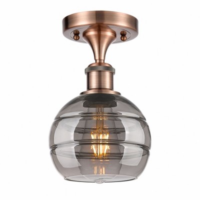 Rochester - 1 Light Semi-Flush Mount In Industrial Style-9.13 Inches Tall and 5.88 Inches Wide