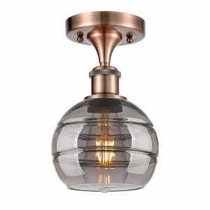 Rochester - 1 Light Semi-Flush Mount In Industrial Style-9.13 Inches Tall and 5.88 Inches Wide - 1 of 1