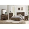 TiramisuBest Rustic Brown Finish Chest with Storage Drawers Clipped Corners Transitional Style Wooden Bedroom Furniture 1pc with Brown for D - 3 of 4