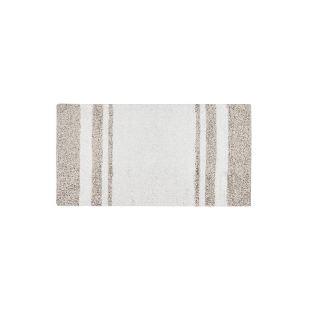 Photos - Bath Mat Madison 27"x45" Spa Cotton Reversible Bath Rug Taupe Brown:  Park, Tufted, Machine Washable, OEKO-TEX Certified 
