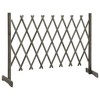 vidaXL Garden Trellis Fence Gray 59.1 in.x31.5 in. Solid Firwood - 2 of 4