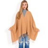 Anna-Kaci Women's Cashmere-Like Polka Dot Fringe Scarf with Soft Fabric and Lightweight Warmth-Khaki - 4 of 4