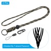 Unique Bargains Badge Lanyard Necklace Keychain Cord Metal Clasp Strap for Key Whistle ID Card Badge Holder 2 Pcs - 3 of 4