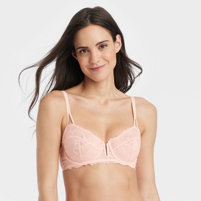 Women's Unlined Balconette Bra - Auden™ Pink 36d : Target
