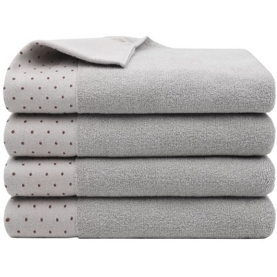 PiccoCasa Hand Towel Set Soft 100% Combed Cotton Luxury Towels Highly  Absorbent Bath Towel Beige 4pcs