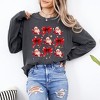 Simply Sage Market Women's Coquette Santa And Bow Chart Long Sleeve Garment Dyed Tee - 2 of 4