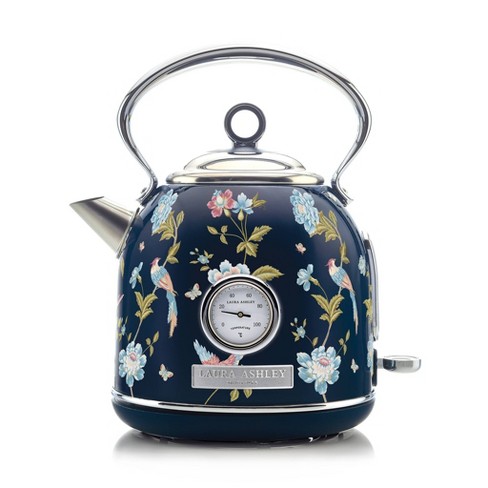 Laura Ashley 1.7l Dome Kettle Navy 3000w Electric Stainless Steel Lid Rubber Handle 1 Year Warranty Target