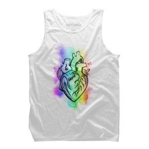 Adult Design By Humans Broken Hearts Still Beat Pride Rainbow By GurlwithGu Tank Top - 1 of 2