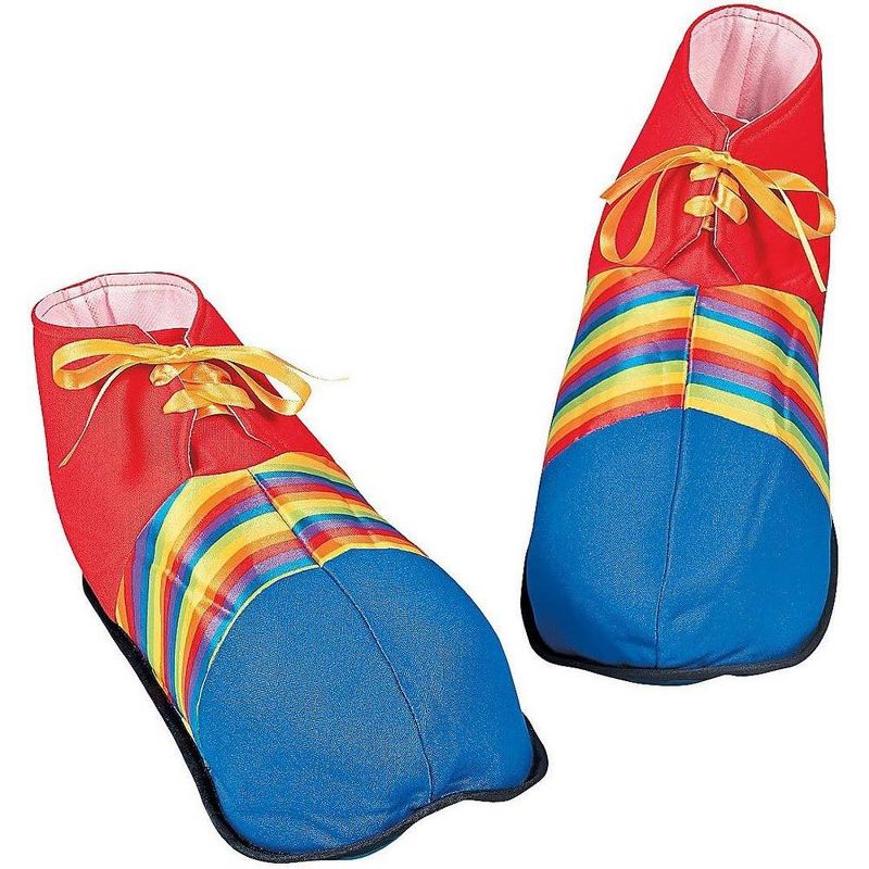 Fun Express Jumbo Polyester Colorful Clown Shoes - 2 Pieces, 2 of 4