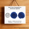 John Bead 1.5in Royal Blue Pom Poms for Crafts Embellishments DIY Art Creative 50 Pieces - 2 of 4