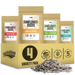 Sunflower Seeds Variety Pack, 4 Essential Flavors, 5 Ounce Each, 1 Bag per Flavor - 1 of 4