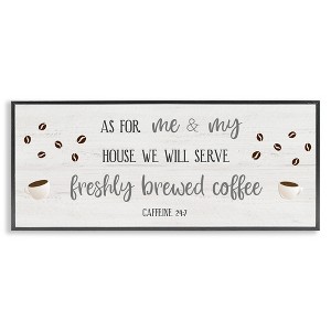 Stupell Industries Fresh Coffee 24:7 Caffeine Proverbs, 24" x 10" - 1 of 4