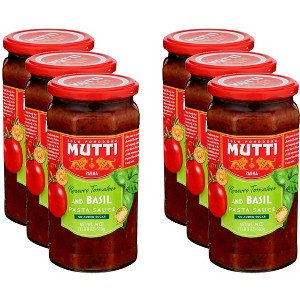 Mutti Pasta Sauce Tomato & Basil - Case of 6 - 24 oz - 1 of 4