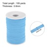 Unique Bargains Flat Elastic Band for Sewing Braided Stretch Strap Cord Roll for Wig Crafts DIY - 2 of 3