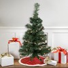 Northlight Pre-Lit Medium Blackwater Fir Artificial Christmas Tree - 2' - Clear Lights - 2 of 4