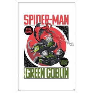 Trends International Marvel: Marvel Vs - Spider-Man vs The Green Goblin Framed Wall Poster Prints - 1 of 4