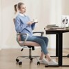 NicBex Adjustable Height Home Office Mesh Chairs with Fixed Armrest and Universal Wheels for Work Study - 2 of 4