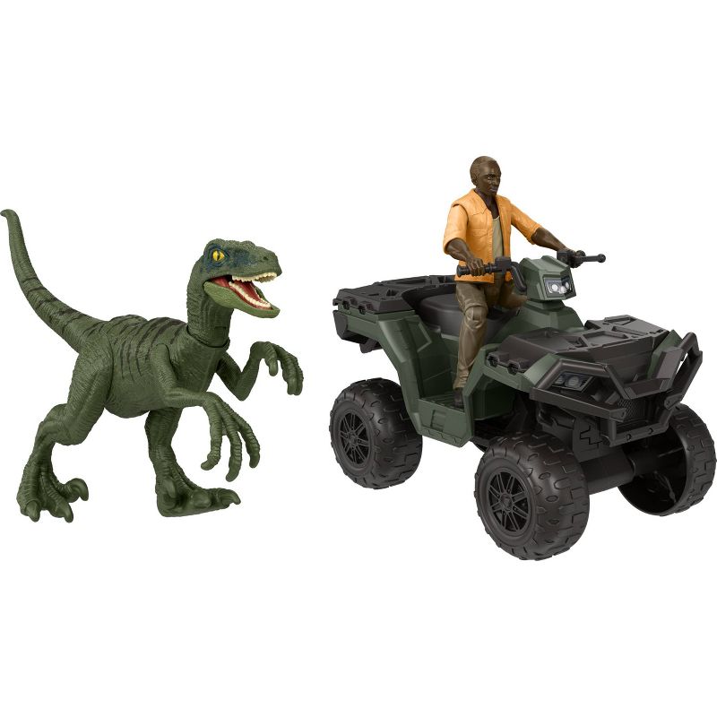 Jurassic World Barry Semb&#232;ne ATV Chase Toy Vehicle Pack, 1 of 7