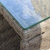 XINGHANZHENXUAN Outdoor Patio Wicker Coffee Table, Weather-Resistant Rattan for Backyard, Porch & Poolside - 4 of 4