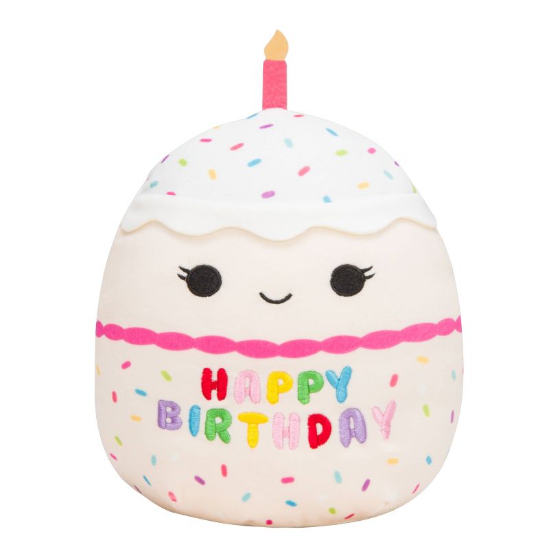 Squishmallows 14&#34; Lyla Vanilla Cake with Candle, 1 of 8