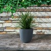 Rosemead Home & Garden, Inc. Kante  Fiberglass and Concrete Indoor Planter Pots Black 10" x 9.8" x 9" - 2 of 4