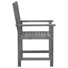 vidaXL Acacia Wood Patio Chairs with Gray Wash Finish and Cushions - Set of 2 - 3 of 4