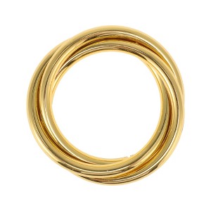 Unique Bargains Napkin Rings Triple Rings Stainless Steel 1 Pc - 1 of 3