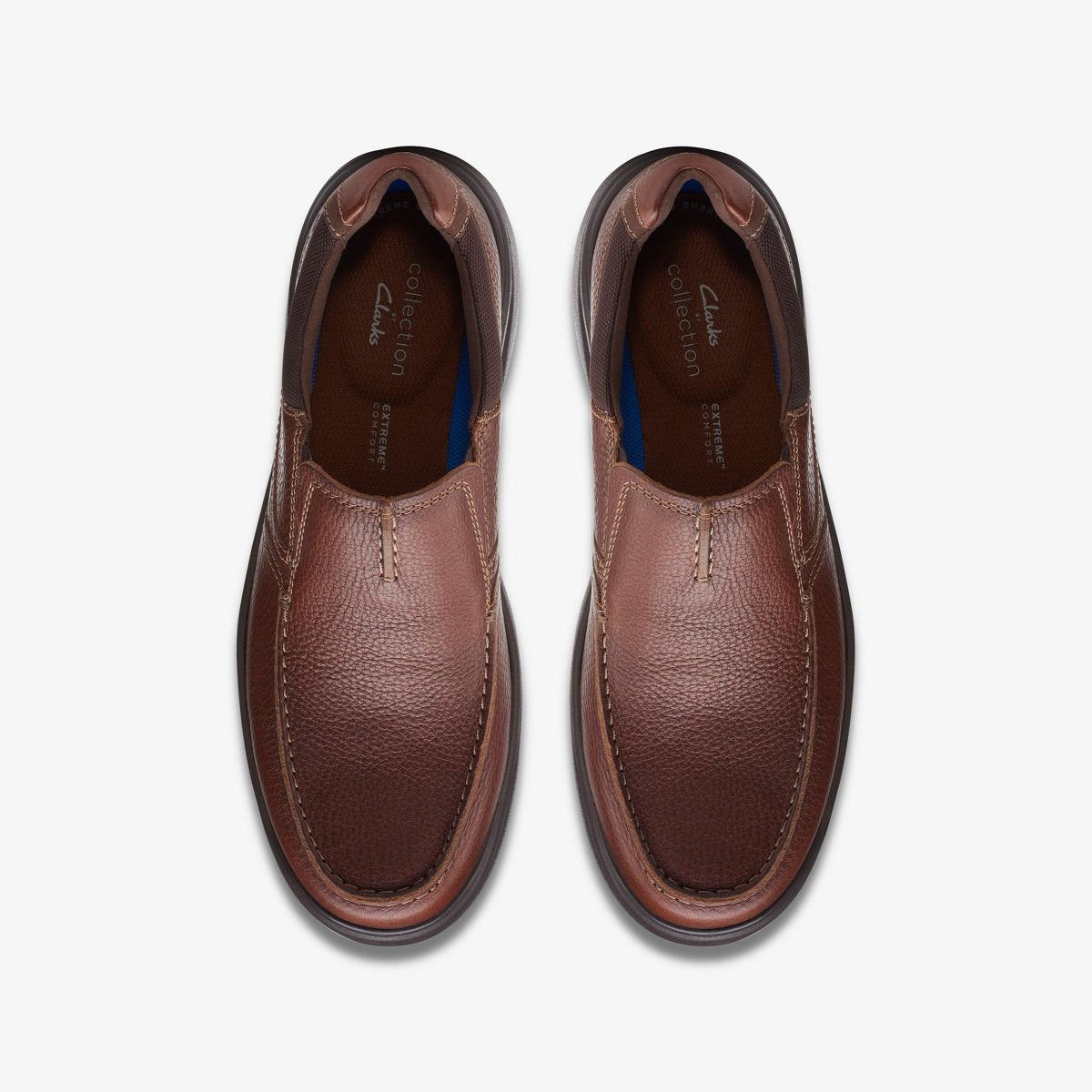 Clarks Mens Bradley Free Tan Tumbled Shoes - thumbnail 6