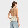 Women's Openwork Peplum Halter Pullover Sweater - Wild Fable™ - 2 of 3
