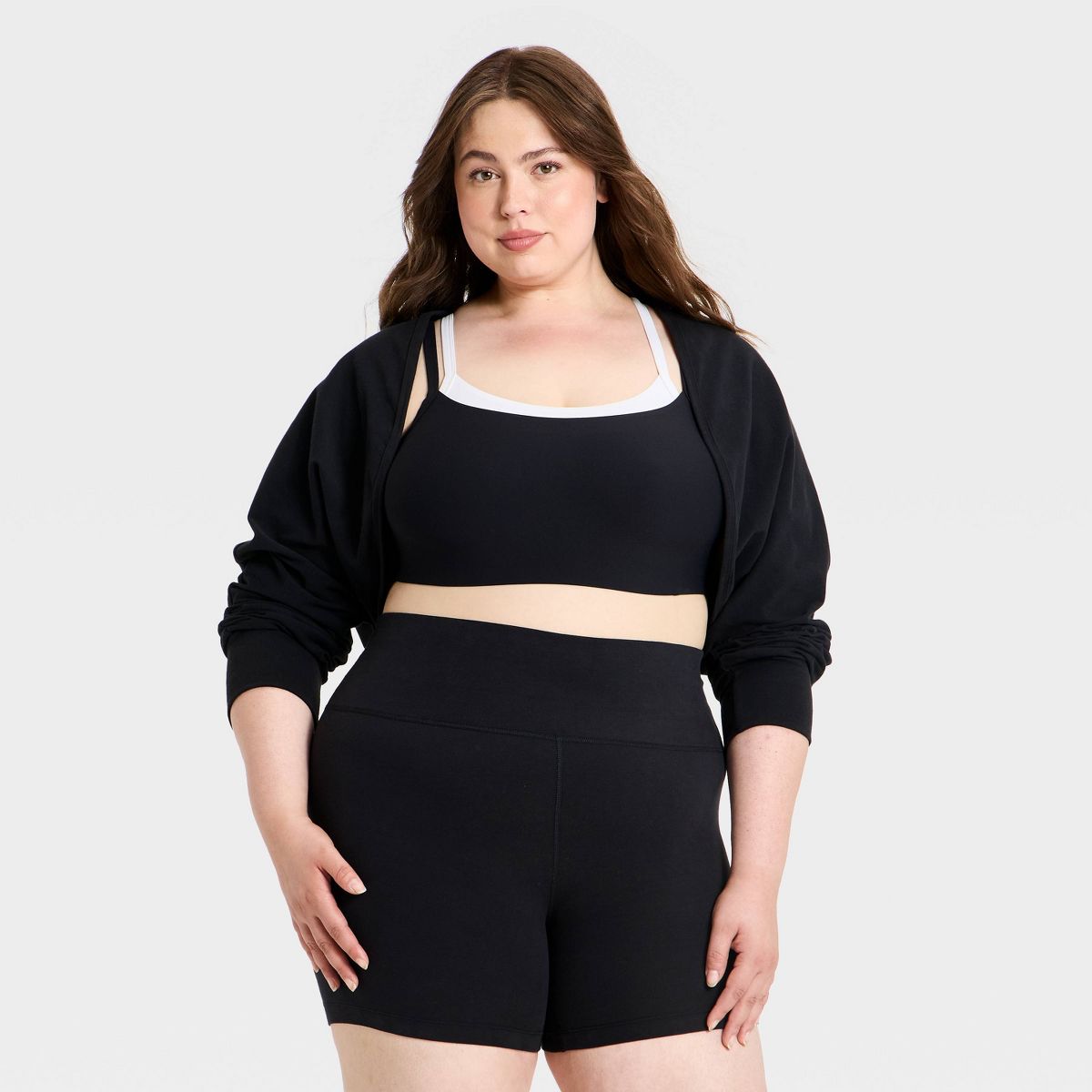 Women's Long Sleeve Cotton Balance Cropped Shrug - All In Motion™ - thumbnail 6