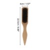 Unique Bargains Men's Portable Beard Comb Wood Color 1 Pc - 2 of 3