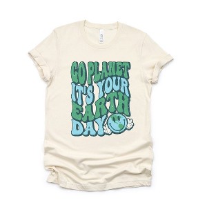 Simply Sage Market Women's Go Planet Short Sleeve Graphic Tee - 1 of 2