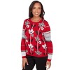 Alfred Dunner Women's Vertical Flower Zig Zag Sweater - 3 of 4