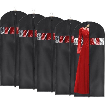 5 Pack 43 inch Oxford Fabric Garment Bags, Washable Suit Covers for T-Shirts, Jackets & Suits