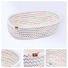 REGALWOVEN Odorless Cotton Rope Handcrafted Compact Multiple Use Open Storage Bins 3 Packs - 2 of 4