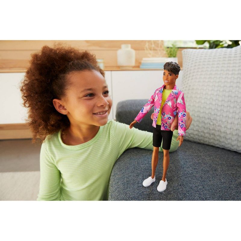 Barbie Ken 60th Anniversary Doll - Throwback Rocker Look Neon Top, 2 of 7