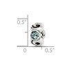 Black Bow Jewelry Sterling Silver December Crystal Birthstone, 3-Stone Bead Charm - 4 of 4